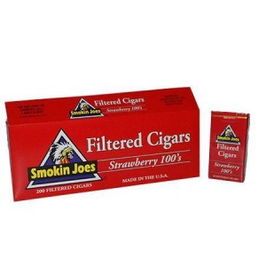 Smokin Joes Filtered Cigar Strawberry 100 Soft Pack