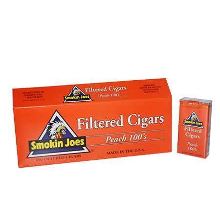 Smokin Joes Filtered Cigar Peach 100 Box