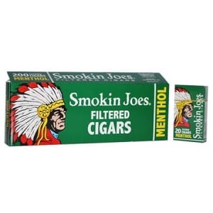 Smokin Joes Filtered Cigar Menthol 100 Soft Pack