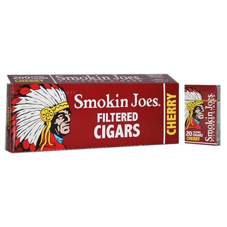 Smokin Joes Filtered Cigar Cherry 100 Box