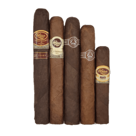 Enjoy Premium 90+ rated Padron brand cigars included in the Padron Brand Cigar Sampler. Get some of the best medium to full bodied luxury cigars in this sampler like the Padron 1926 Series No.35. the Padron Family Reserve #45, Padron 1964 Anniversary Exclusivo, and more premium cigars from Padron at the lowest price.