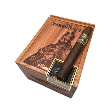 The Tabernacle cigars are medium to full bodied, using a blend of the highest quality Nicaraguan tobaccos harvested from AJ Fernandez’s La Soledad farm and premium fillers from Honduras in a Mexican San Andres binder then finished with a Connecticut Broadleaf Maduro wrapper. The culmination of this cigar blend is a full body blast of earth, sweet cedar, red pepper, and rich chocolate notes transitioning to mocha, spices & a subtle sweetness through the finish