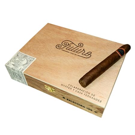 Futuro by Warped Cigars is hand-crafted in Nicaragua at the Casa Fernandez Factory. The Futuro cigar is the first collaboration between Kyle Gellis and Max Fernandez. These superb cigars are filled with a premium aged blend of Nicaraguan Corojo filler tobacco that is bound in a Nicaragua binder, then encased in a rich Nicaraguan Corojo 99’ wrapper. Futuro cigars are medium-bodied and filled with flavorful notes of creamy chocolate, rich coffee, vanilla, and earthy spices with hints of dried fruits.