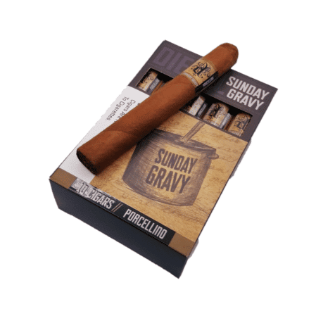 Diesel Sunday Gravy Cigars is a limited-edition, seasonal release honoring Grandma's home-cooking tradition of Sunday Gravy. Diesel Sunday Gravy Cigars is the first Diesel Cigar offered by the Forge Cigar Company who's blends were developed by AJ Fernandez and Justin Andrews handcrafted at the AJ's Tabacalera factory in Nicaragua. 