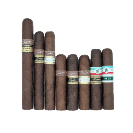 Tatuaje Reserva d'Wrappers Sampler will be a premium boutique cigar sampler that gives a cigar enthusiast the opportunity to taste the flavor changes that a cigar wrapper can create. The Tatuaje Reserva d' Wrappers Sampler comes in 2 variations with a 6-Cigar Sampler or an 8-Cigar Sampler  featuring two extremely limited production blends in the T-110 viola.