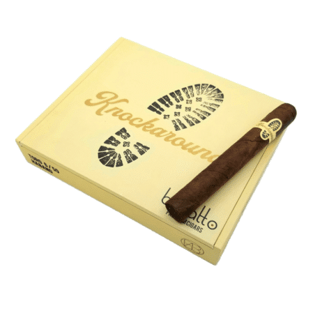 Knockaround by Bellato Cigars marks the debut line under the former La Barba President Tony Bellatto. Knockaround by Bellato Cigars features a beautiful Habano wrapper around Dominican filler leaves. Handcrafted in the Dominican Republic at Tabacalera William Ventura Factory, Knockaround Cigars offers tasty notes of wood, earth, warm spices along with a gentle sweetness.