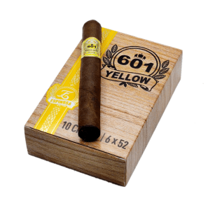 Showcasing a Mexican San Andres wrapper, the Espinosa 601 Yellow Label is a well-balanced, well-rounded cigar with aged Nicaraguan long-fillers. medium to full-bodied, with notes of cocoa, espresso, leather, and earth and a savory finish with undertones of spice.