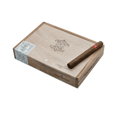 Warped The Devil's Hands cigars are hand rolled in Esteli, Nicaragua at the Aganorsa Leaf factory.  The Devil's Hands are Nicaraguan Puro cigars with a blend of Corojo '99 and Criollo '98 filler, finished in a flawless Jalapa Corojo '99 Shade Grown wrapper leaf. These medium-full-bodied cigars have well-balanced notes of smooth leather, sweet spice, and rich tobacco with faint hints of oak.