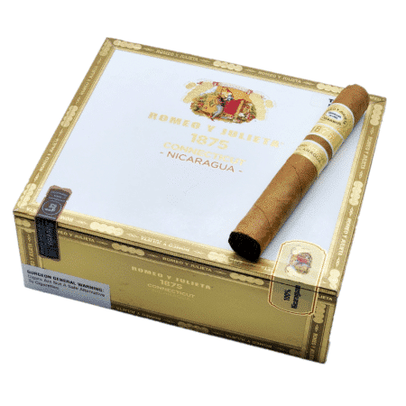The Romeo y Julieta Connecticut Nicaragua, it’s medium-full bodied and is a 100% Nicaraguan Puro.  Blended by Rafael Nodal and utilizing tobaccos from the farms of Nestor Plasencia.   The cigar's construction is a beautiful Nicaraguan Shade-grown Connecticut leaf wrapper, with Vintage Nicaragua tobaccos as the binder and long-leaf fillers.  These cigars are something unique that you’re sure to enjoy.