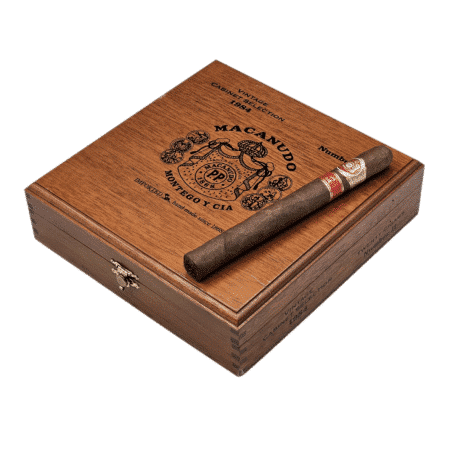 Like the greatest of Bordeaux wines, a Macanudo Vintage Cabinet Selection cigar is the result of extraordinary climatic conditions. The 1984 crop yielded the richest of wrapper leaves which were slowly cured, not once but twice, to further enrich their flavor. The Vintage 1984 cigars use a Connecticut Shade wrapper around a Mexican Binder and fillers from Dominican Republic and Jamaica. Get yours before they are gone forever.